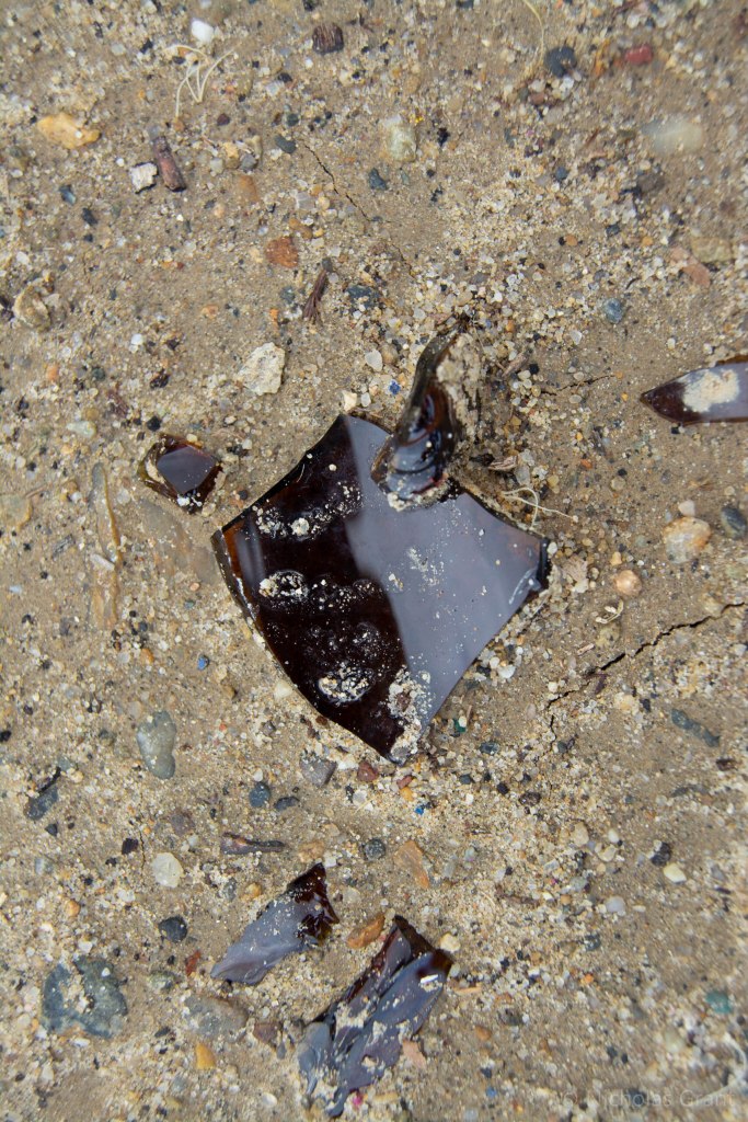 Broken Absorbed Glass.